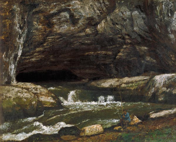 The Source of the Loue or The Saracen Cave - Gustave Courbet