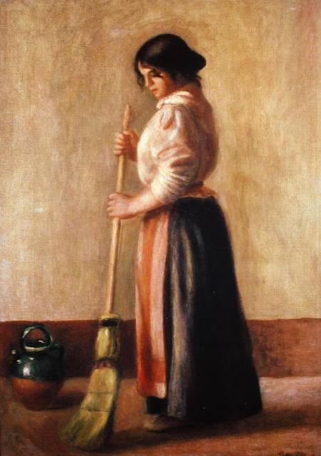 The Sweeper - Pierre-Auguste Renoir