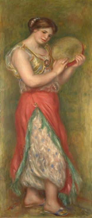 Dancing Girl with Tambourine - Pierre-Auguste Renoir