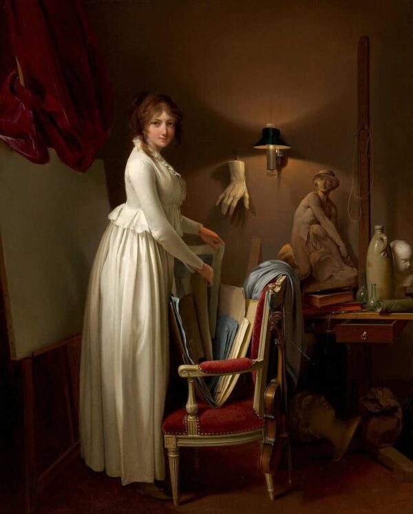 The Artist's Wife in His Studio - Louis Boilly