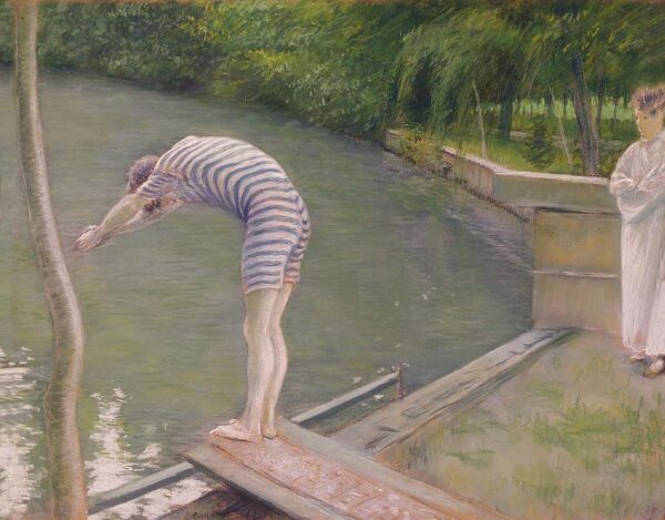 The Bather or the Diver - Caillebotte