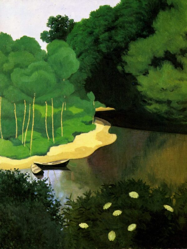 The Dordogne with Carennac - Félix Edouard Vallotton