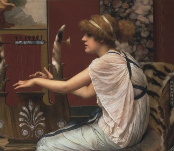 The Muse Erato with her Lyre - John William Godward