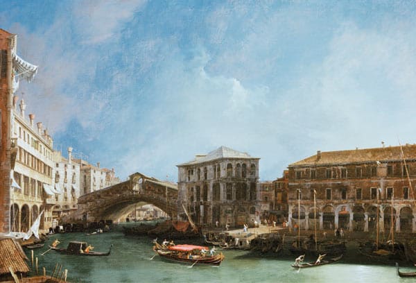 Grand Canal: Rialto Bridge from the North - Giovanni Antonio Canal