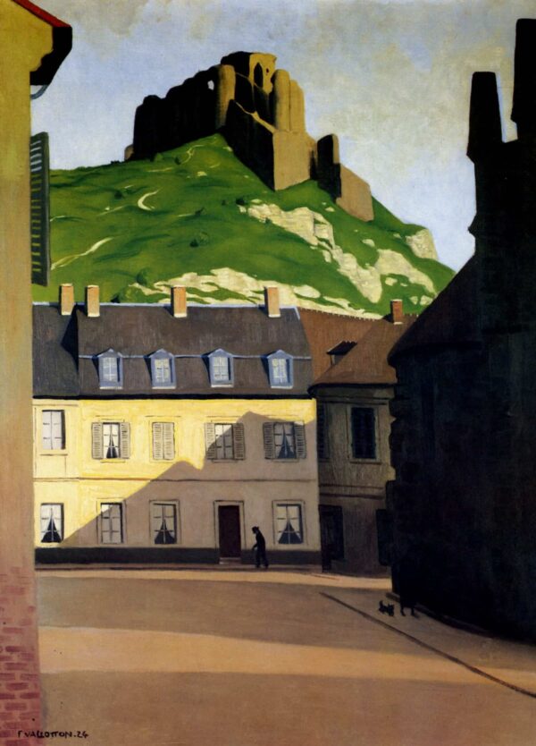 The Fortress and the Square of Andelys - Félix Edouard Vallotton