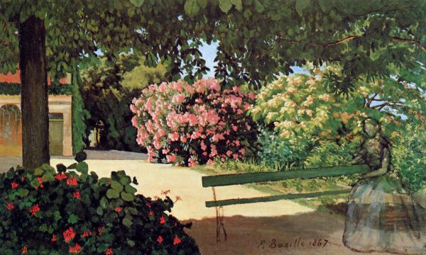 The Terrace at Méric - Frédéric Bazille