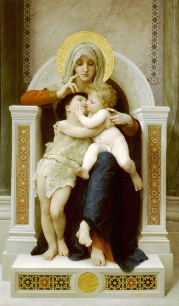 The Virgin, Jesus, and Saint John the Baptist by William Bouguereau