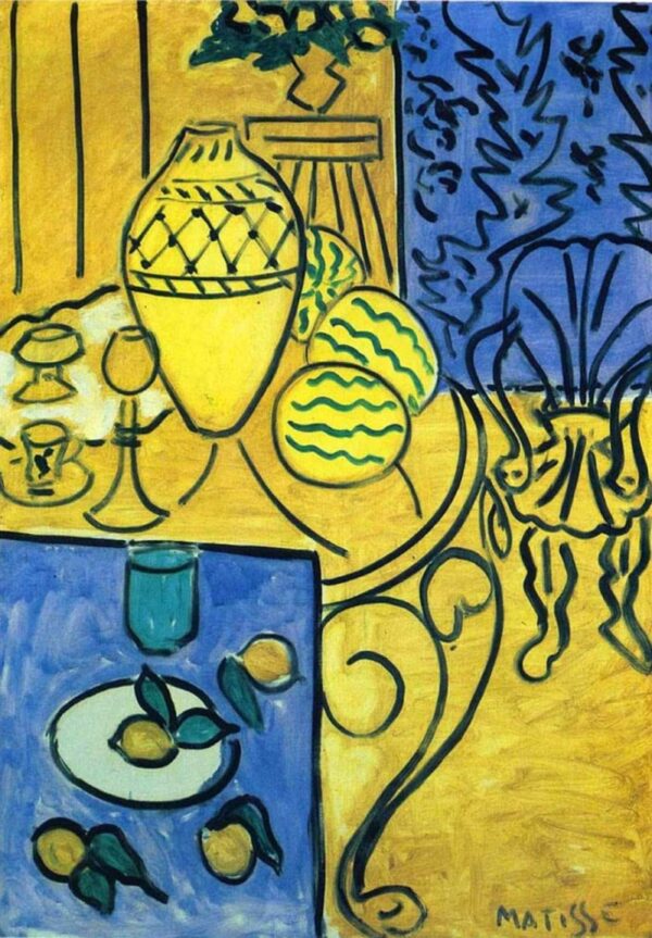 Interior in Yellow and Blue - Matisse