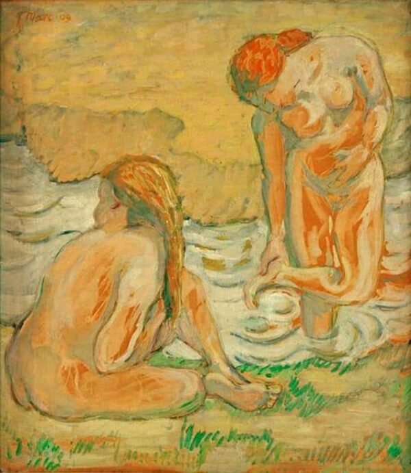 Two Bathers - Franz Marc