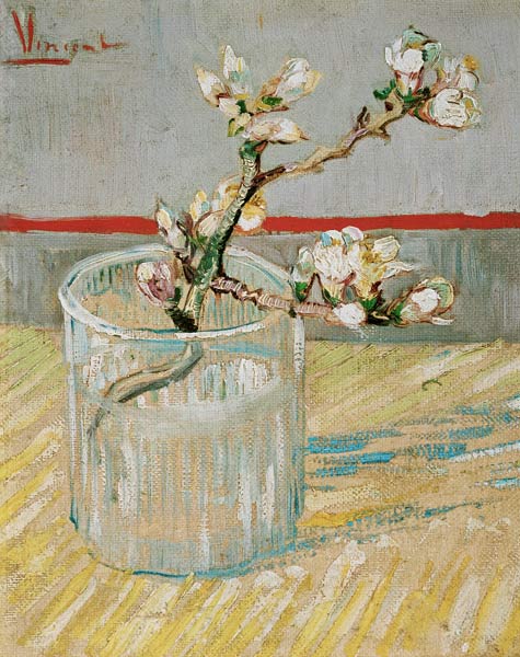 Almond Blossom Branch in a Glass - Van Gogh