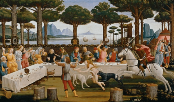 The Banquet of Nastagio degli Onesti - Sandro Botticelli