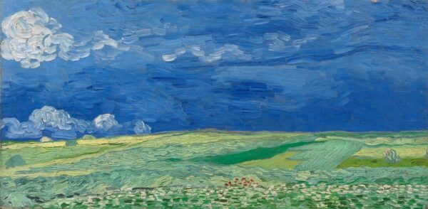 Field under stormy clouds - Van Gogh