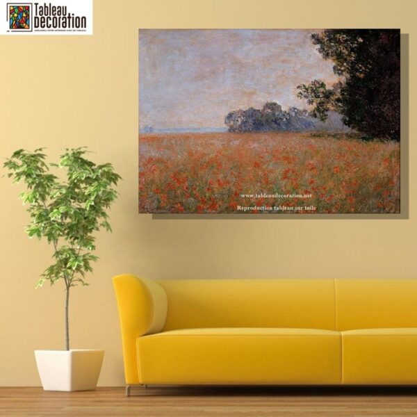 Oat Field with Poppies - Monet Painting - Image 6