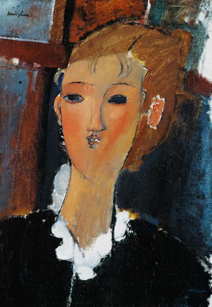 Young Woman in a Small Ruff - Amedeo Modigliani