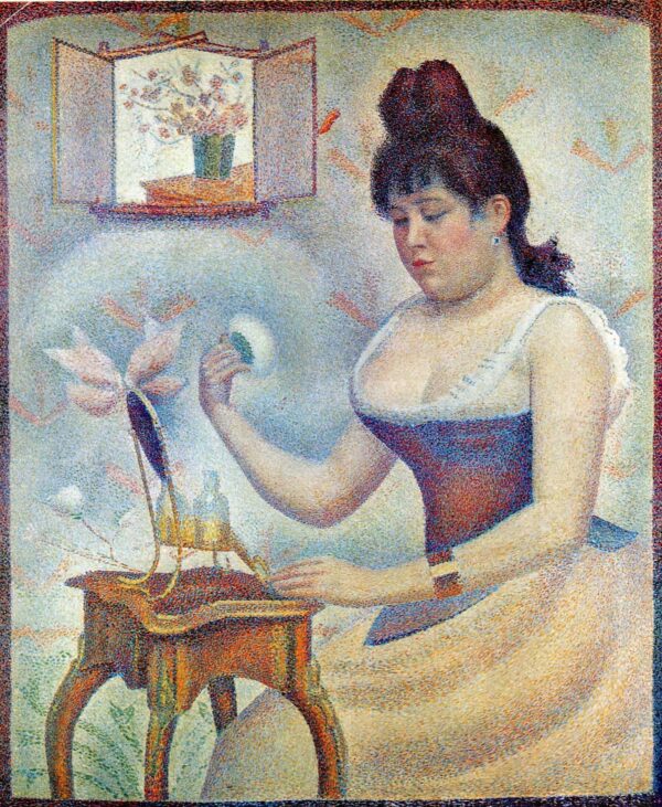 Young Woman Powdering Herself - Georges Seurat