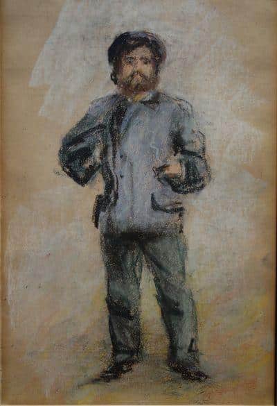 Portrait of Claude Monet (1840-1926) standing - Pierre-Auguste Renoir