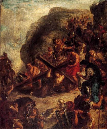 The Bearing of the Cross of Christ - Eugène Delacroix