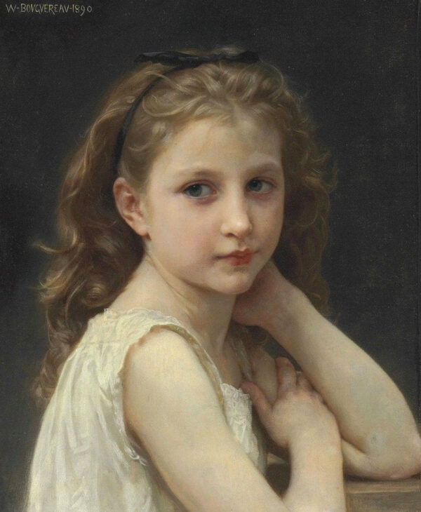 Head of a Young Girl - William Bouguereau