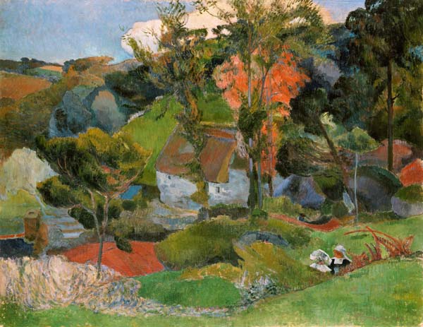 Landscape at Pont Aven - Paul Gauguin