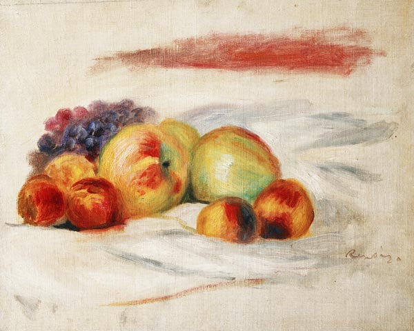 Apples, Peaches, and Grapes - Pierre-Auguste Renoir