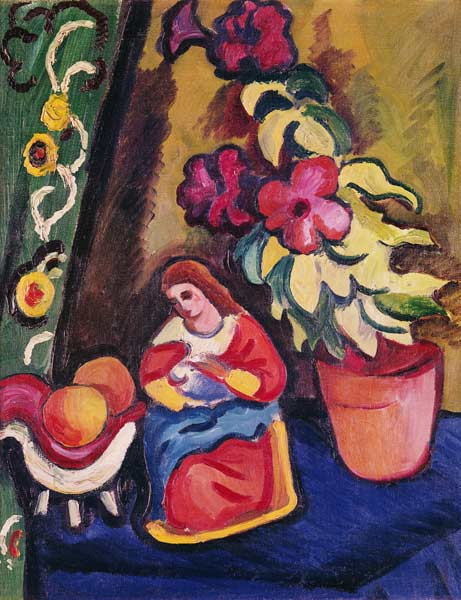 Life with Madonna (Petunias and Apples) - August Macke