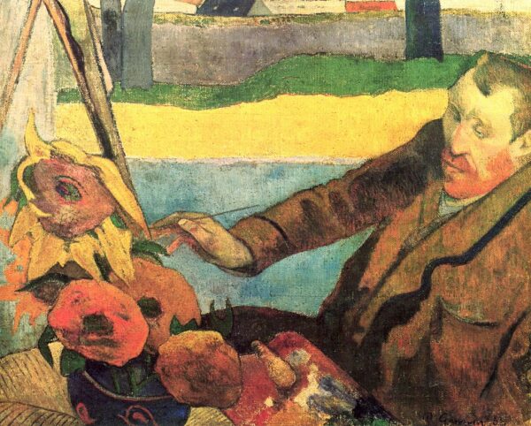 Van Gogh painting sunflowers - Paul Gauguin