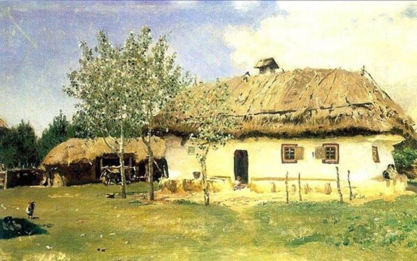 Ukrainian Peasant House - Ilya Repin Oil Painting Reproduction