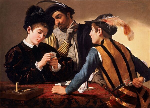 The Cheats" by Caravaggio - Oil Painting Reproduction for Sale