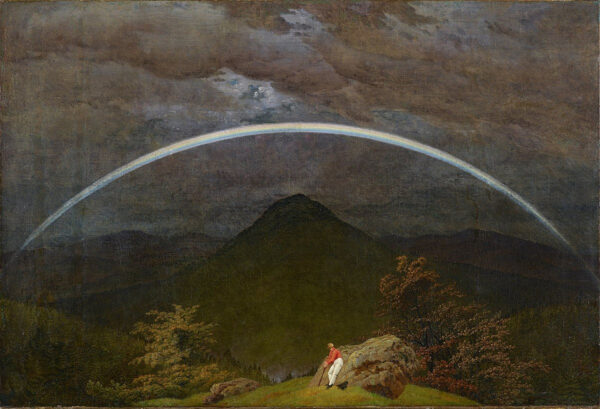 Mountain Landscape with Rainbow - Caspar David Friedrich