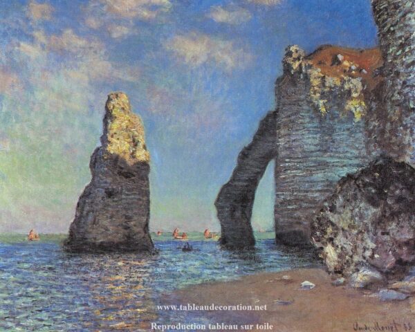 The Cliffs at Étretat - Monet Painting