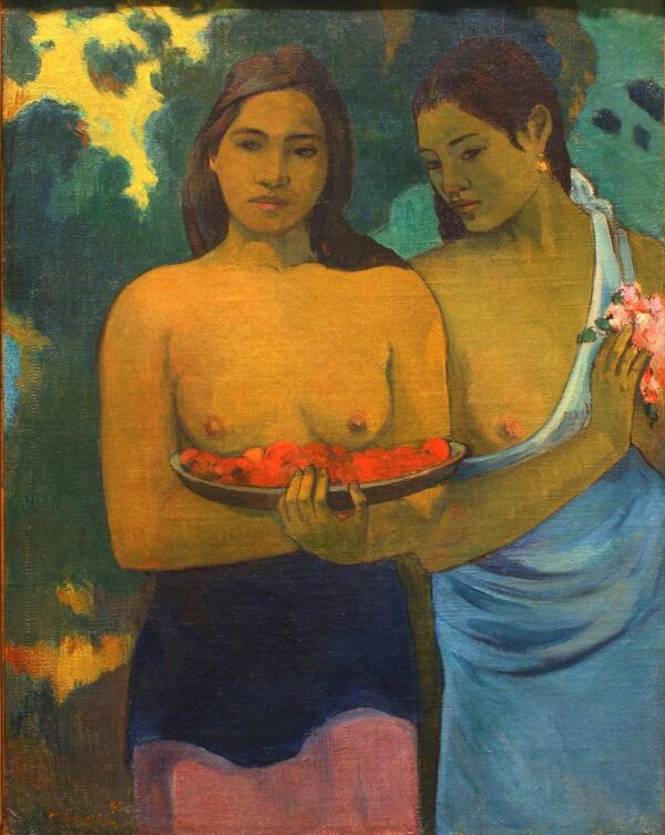 The Breasts with Red Flowers - Paul Gauguin