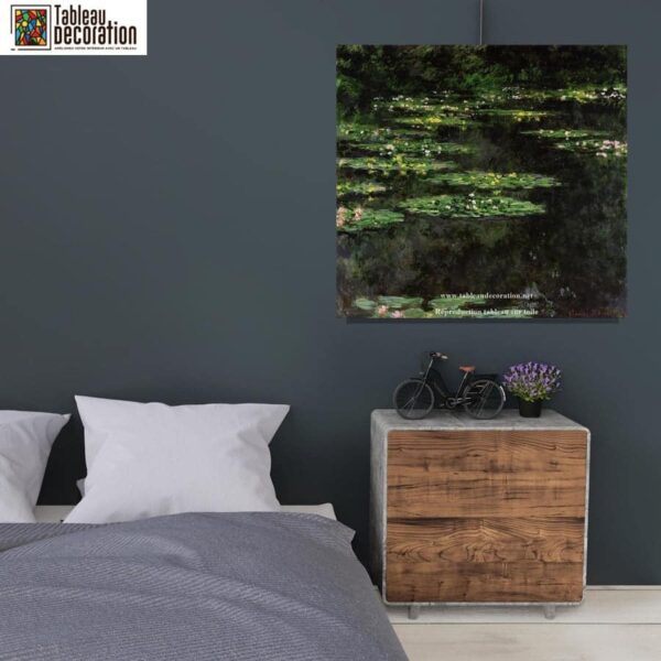 Black Water Lilies - Monet painting - Image 2