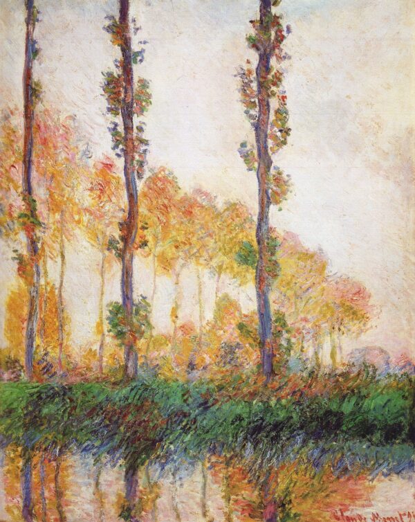 Les Trois arbres, automne – Claude Monet Oil Painting Reproduction