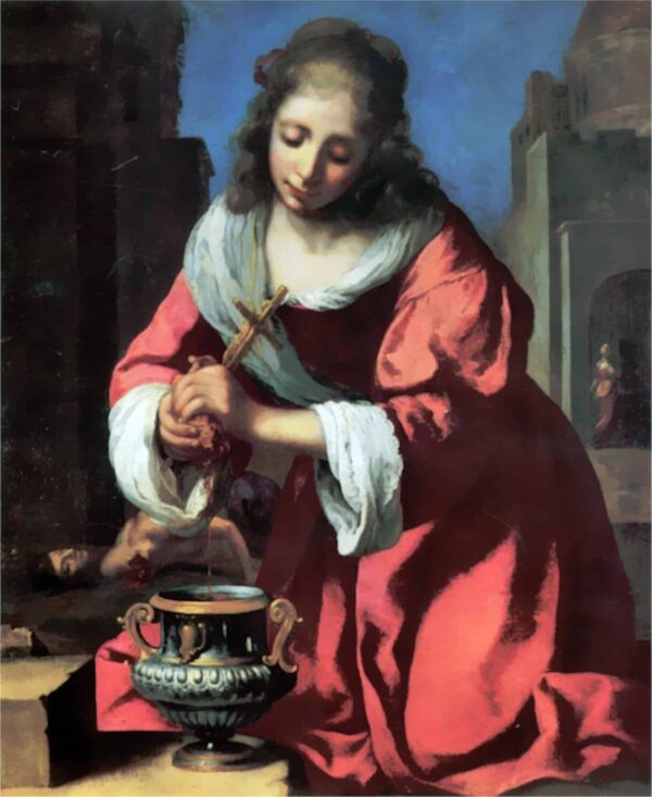 Saint Praxedis (Vermeer) - Johannes Vermeer