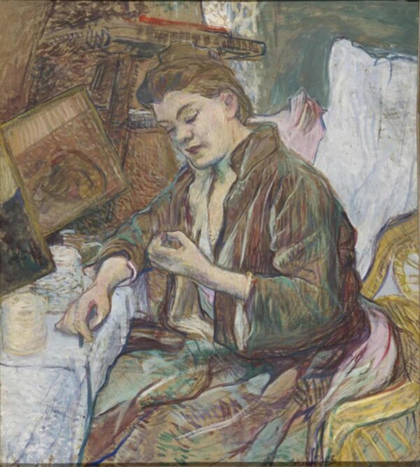 Madame Favre at her Toilette - Toulouse Lautrec Oil Painting Reproduction