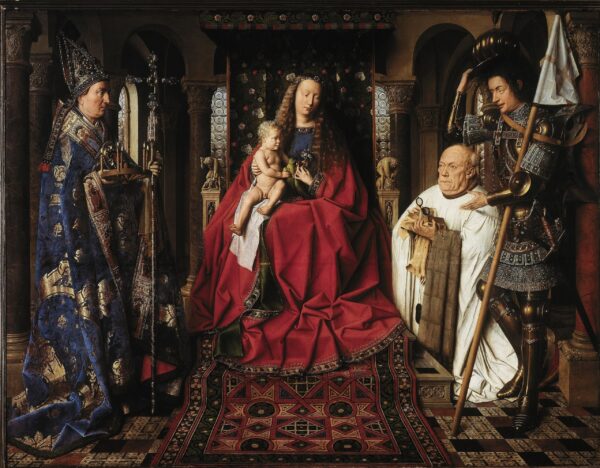 Virgin and Child with Canon van der Paele - Jan Van Eyck