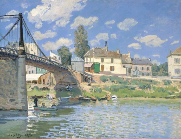 The Bridge at Villeneuve-la-Garenne - Alfred Sisley