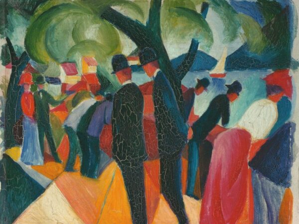 Crossing the Bridge - August Macke Oil Painting Reproduction