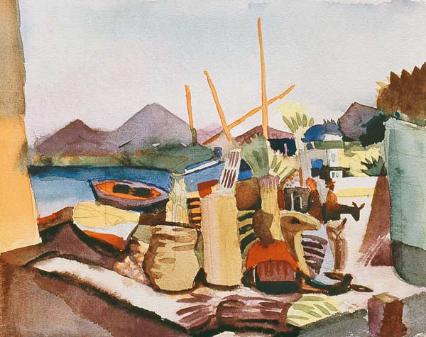 Landscape in Hammamet - August Macke