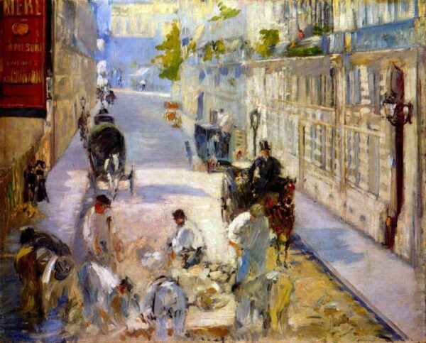 Les travailleurs de rue – Edouard Manet" Oil Painting Reproduction: High-Quality Artwork for Sale