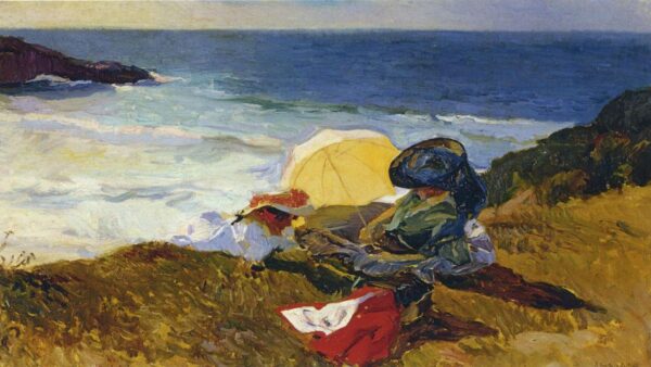 Sunset in Biarritz - Sorolla