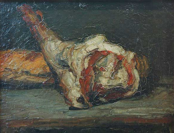 Bread and Leg of Lamb - Paul Cézanne