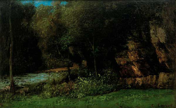 Landscape near Ornans - Gustave Courbet