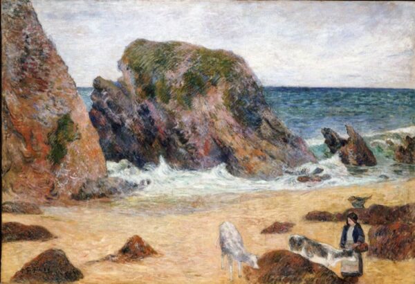 Cows by the Sea - Paul Gauguin