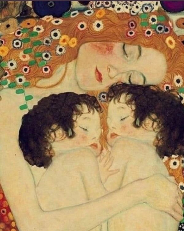 Mother and Twins - Gustav Klimt Oil Painting Reproduction