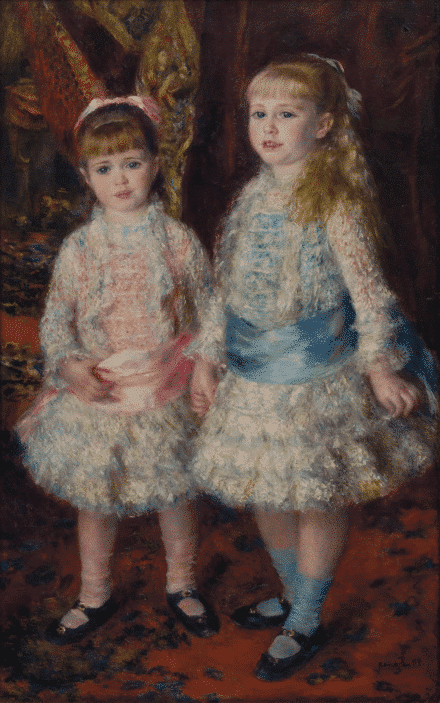 Rose and Blue or, The Daughters of Cahen d'Anvers - Pierre-Auguste Renoir