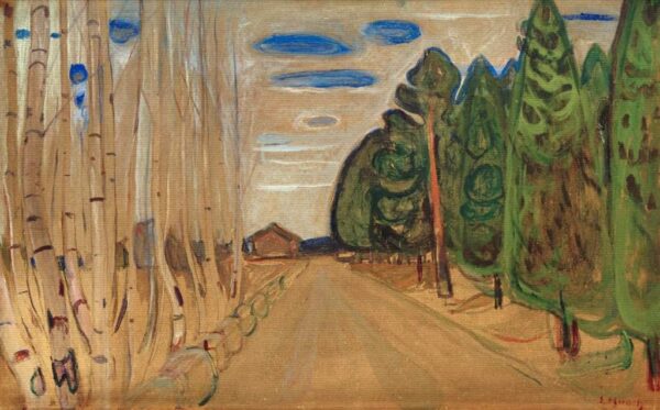 Landscape with a Road - Edvard Munch