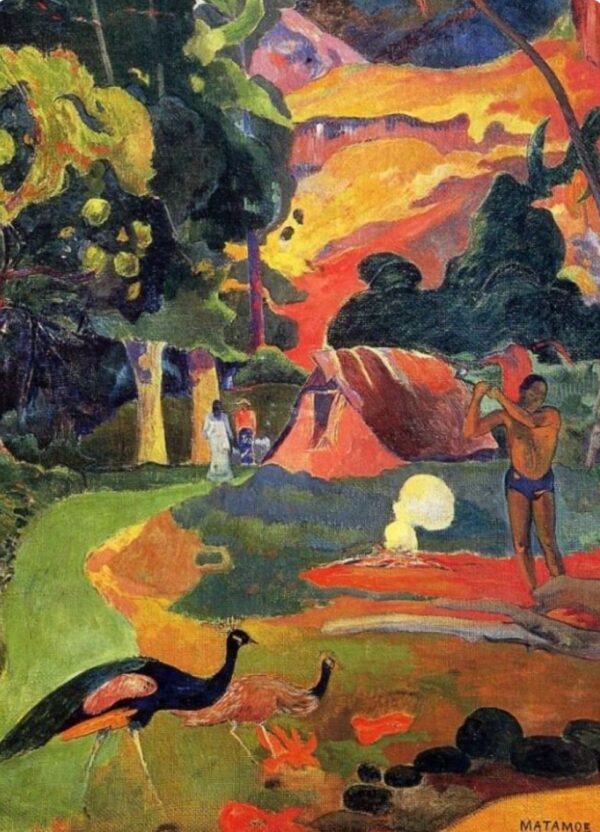 Matamoe or Landscape with Peacocks - Paul Gauguin Oil Painting Reproduction