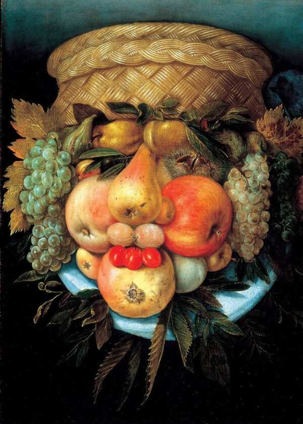 Reversible Head with Fruit Basket - Arcimboldo