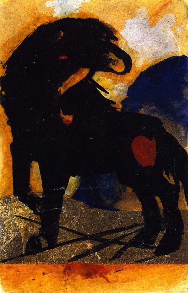 The Little Black Horse - Franz Marc